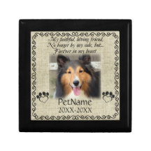 My Faithful Friend Pet Sympathy Custom Burlap