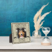 My Faithful Friend Pet Sympathy Custom Burlap Plaque (Insitu)