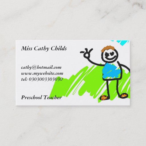 Customizable My Family Business Card