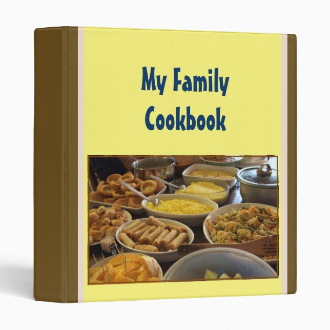 My Family Cookbook Binder (Front/Spine)