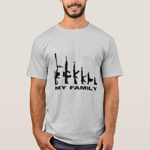 My Family "I Love Guns" (Available in 17 Colors) T-Shirt