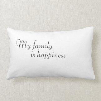 My family is happiness Painting Lumbar Pillow
