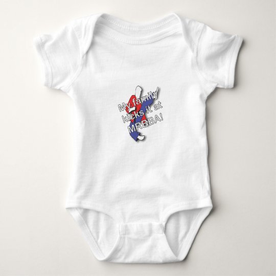 My Family Kicks It Baby Bodysuit