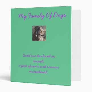 My Family--My Dogs photo album Binder