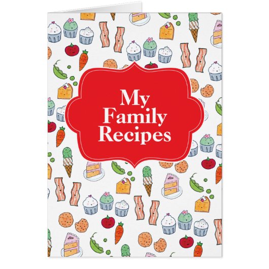 My Family Recipes Cards (Front)