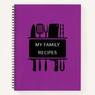 My Family Recipes Favorite Baking Cooking Recipe Notebook