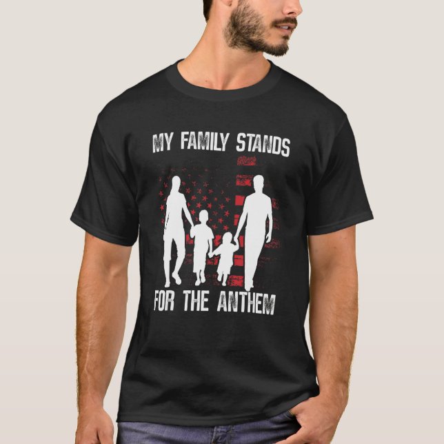 My Family Stands for the Anthem 2nd Amendment T-Shirt (Front)