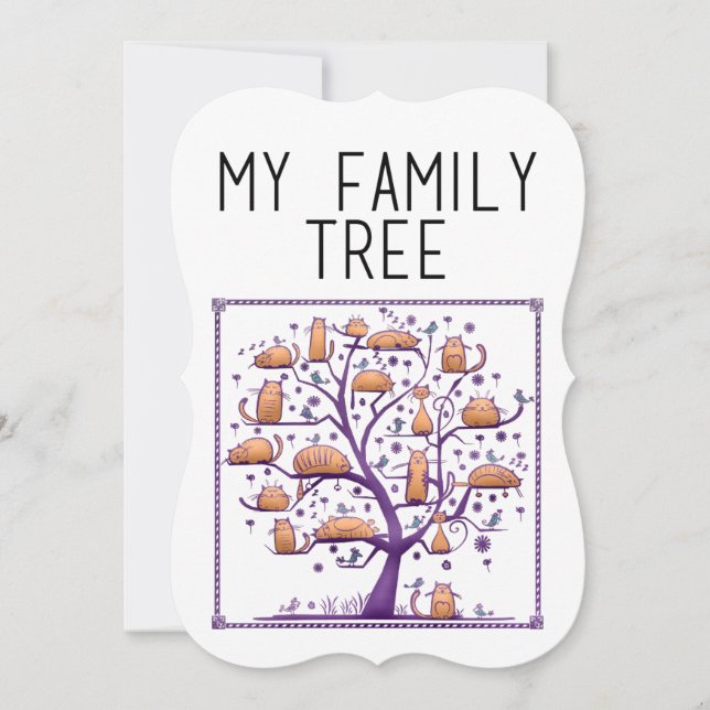 My Family Tree Announcement (Front)