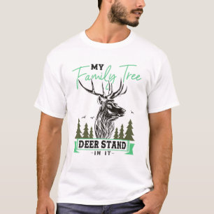 My Family Tree Deer Hunting Hunters Gift T-Shirt