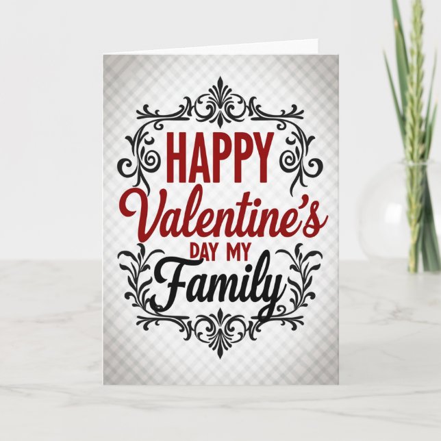 My Family Valentines Day Card (Front)