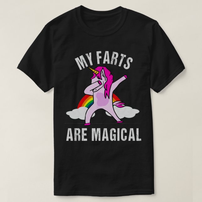 My Farts Are Magical Funny Unicorn Gag Gift Shirt  (Design Front)