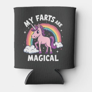 My Farts Are Magical Funny Unicorn Rainbow Can Cooler