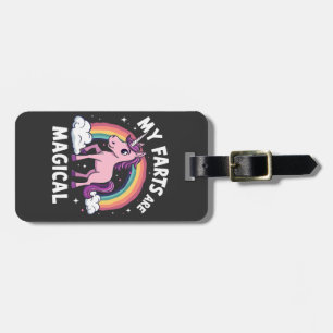 My Farts Are Magical Funny Unicorn Rainbow  Luggage Tag
