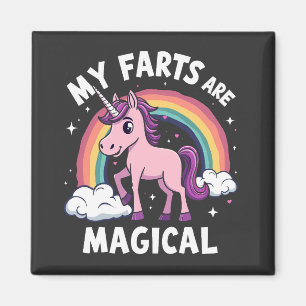 My Farts Are Magical Funny Unicorn Rainbow Magnet