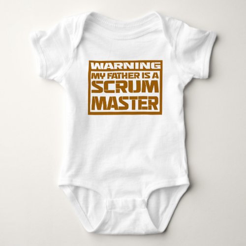 my father is a scrum master baby bodysuit