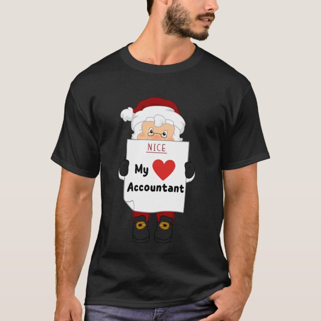 My Favorite Accountant - Christmas Accountant T-Shirt (Front)