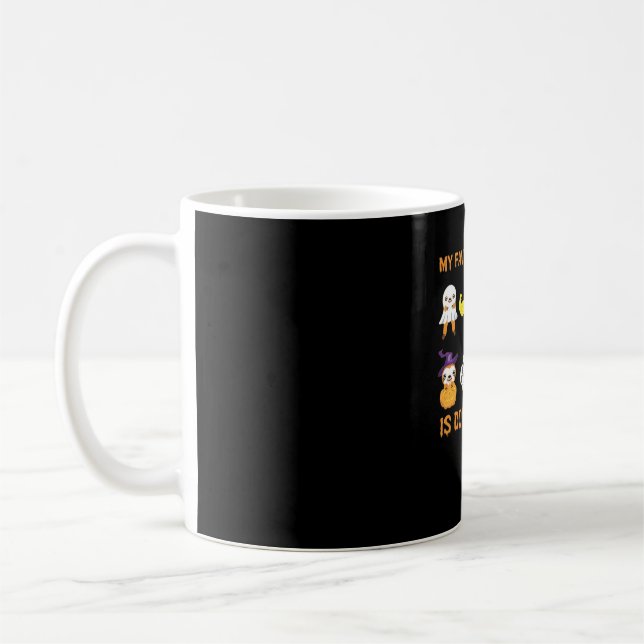 My Favorite Activity Is Doing Nothin' Retro Sloth  Coffee Mug (Left)