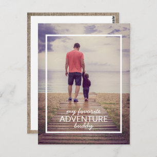 My Favorite Adventure Buddy Photo Postcard