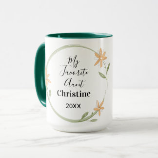 My Favorite Aunt 1 Photo Custom Mug