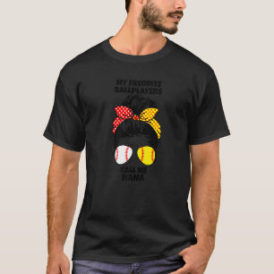 My Favorite Ballplayers Calls Me Nana softball bas T-Shirt