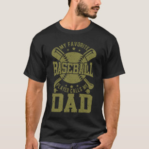 My Favorite Baseball Softball Player Call Me Dad T-Shirt