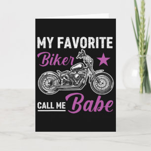 My Favorite Biker Call Me Bybe Card