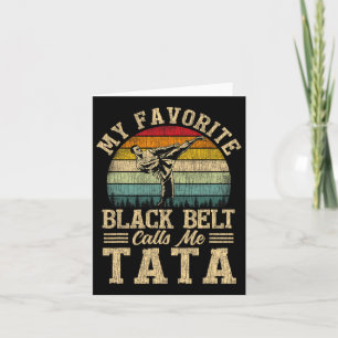 My Favorite Black Belt Calls Me S Breast Mother's  Card