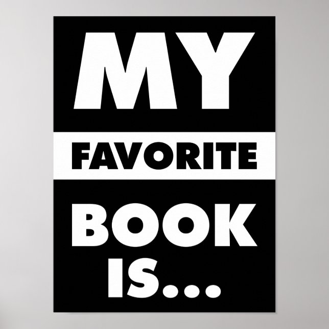 My Favorite Book Is... Poster (Front)