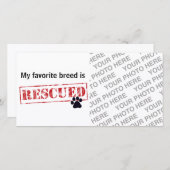 My Favorite Breed Is Rescued (Front/Back)