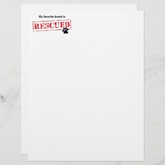 My Favorite Breed Is Rescued (Front/Back)