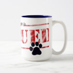 My Favorite Breed Is Rescued Two-Tone Coffee Mug