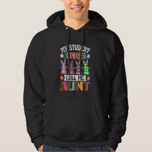 My Favorite Bunnies Call Me Aunt Happy Easter Day Hoodie