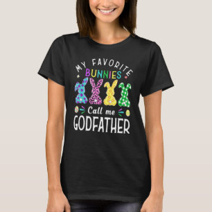 My Favorite Bunnies Call Me Godfather Bunny Egg L T-Shirt