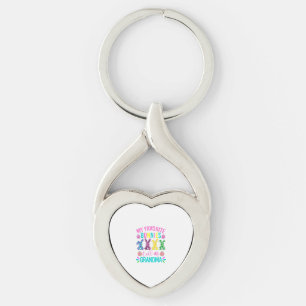 My Favorite Bunnies Call Me Grandma Shirt Cute Eas Keychain