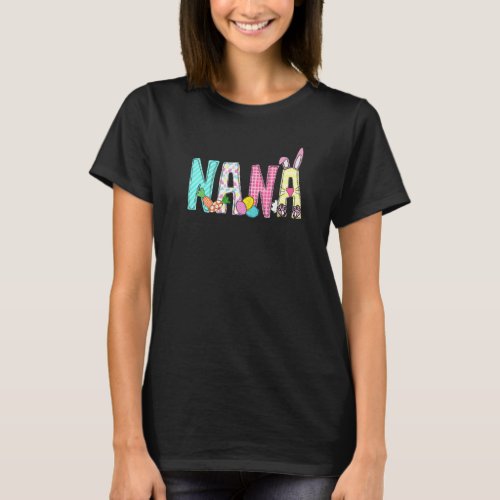 My Favorite Bunnies Call Me Nana  Nana Easter Bunn T_Shirt