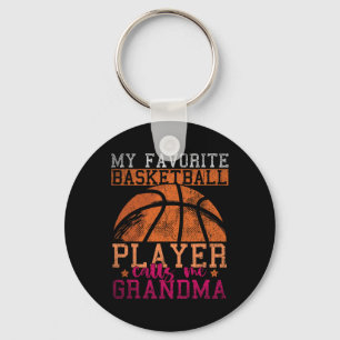 My Favorite Bysketbyll Player Calls Me Grandma Bys Keychain