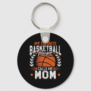 My Favorite Bysketbyll Player Calls Me Mom Bysketb Keychain