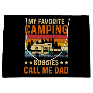 My Favorite Camping - Buddies Call Me Dad Large Gift Bag