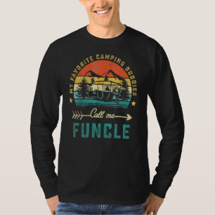 My Favorite Camping Buddies Call Me Funcle Retro F T-Shirt