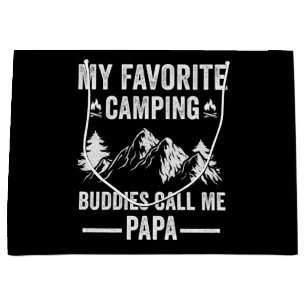 My Favorite Camping - Buddies Call Me Papa Large Gift Bag