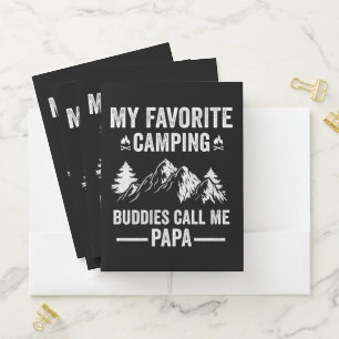 My Favorite Camping - Buddies Call Me Papa Pocket Folder