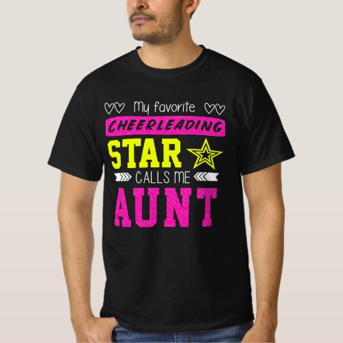 My Favorite Cheerleader Calls Me Aunt T_Shirt