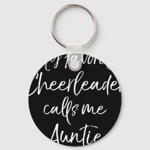My Favorite Cheerleader Calls Me Auntie Group Chee Keychain