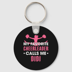 My Favorite Cheerleader Calls Me Didi Cheerleading Keychain