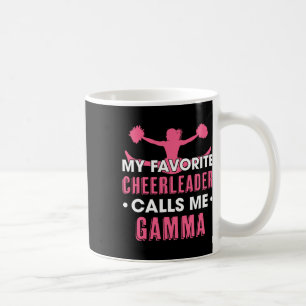 My Favorite Cheerleader Calls Me Gamma Cheerleadin Coffee Mug