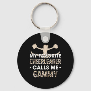 My Favorite Cheerleader Calls Me Gammy Cheerleadin Keychain