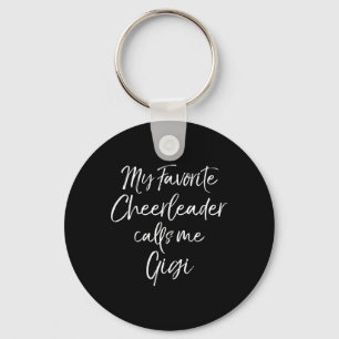 My Favorite Cheerleader Calls Me Gigi Matching Che Keychain