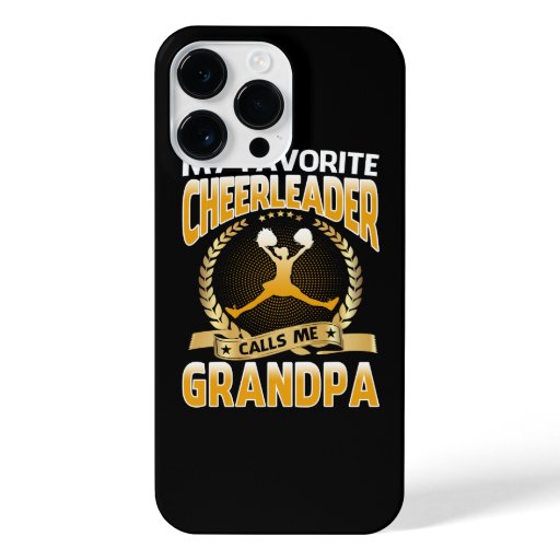 My Favorite Cheerleader Calls Me Grandpa Cheerlead iPhone 14 Pro Max Case