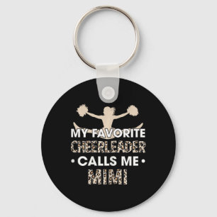 My Favorite Cheerleader Calls Me Mimi Cheerleading Keychain