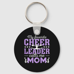 My Favorite Cheerleader Calls Me Mom Cheer Mom Mot Keychain